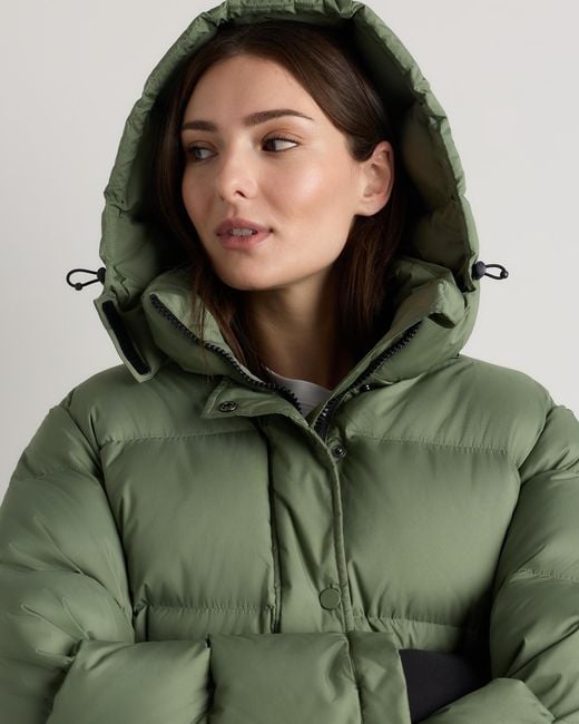 Quince Green Responsible Down Puffer Jacket, Recycled Polyester
