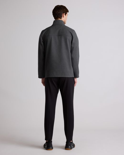 Quince Gray Softshell Fleece-Lined Full-Zip Jacket, Recycled Polyester for men