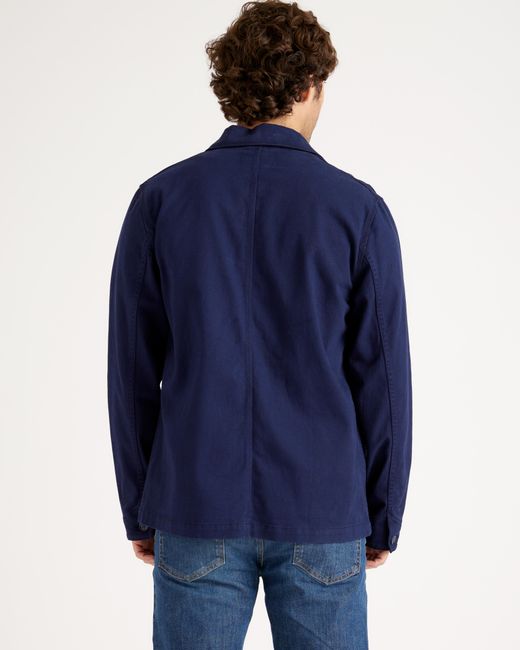 Quince Blue Organic Comfort Stretch Chore Jacket, Organic Cotton for men