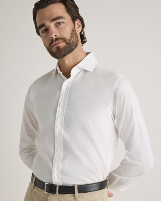 Quince Natural Cashmere Dress Shirt, Organic Cotton for men