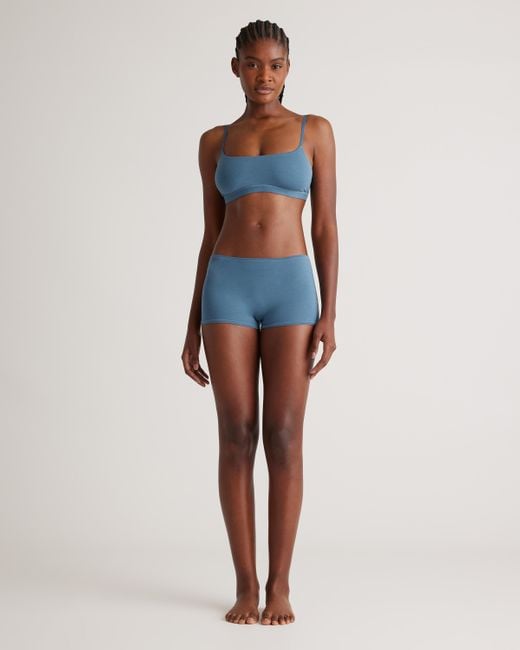 Quince Black Boyshort, Organic Cotton