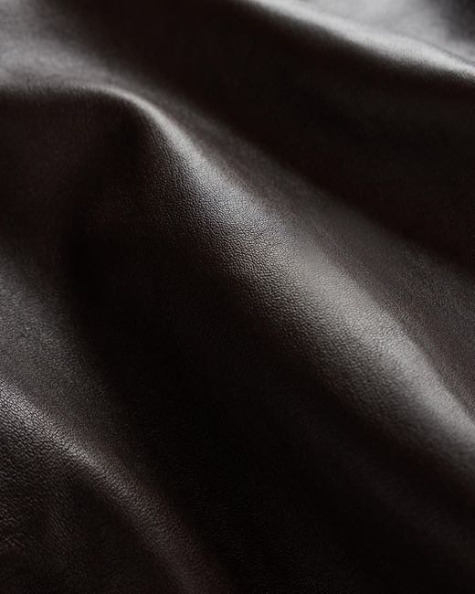Quince Brown Cropped Jacket, Leather