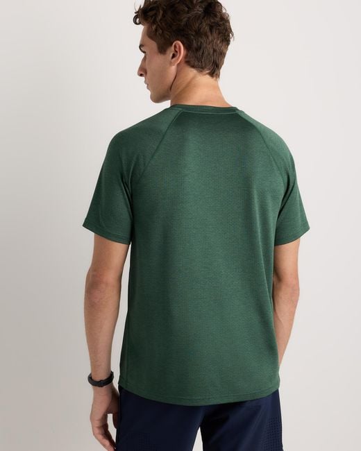 Quince Green Mesh Performance Training Tee, Recycled Polyester for men