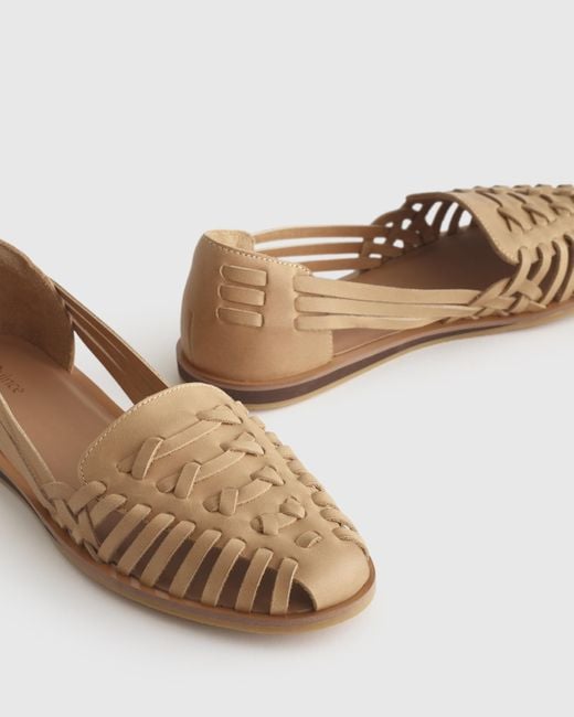Quince Multicolor Huarache Flat, Leather