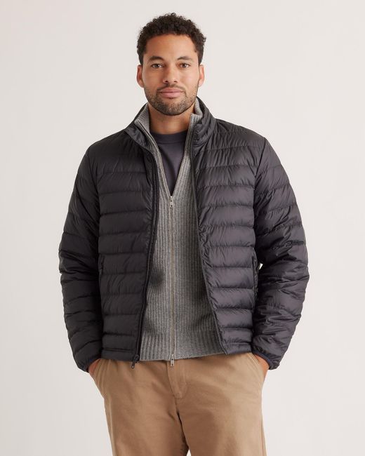 Quince Gray Lightweight Down Packable Puffer Jacket, Recycled Polyester for men