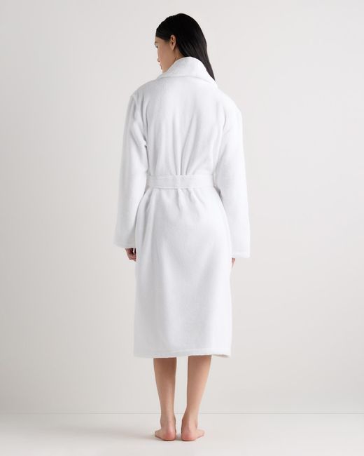 White Terry Robe Quince Turkish Cotton Terry Robe in White | Lyst