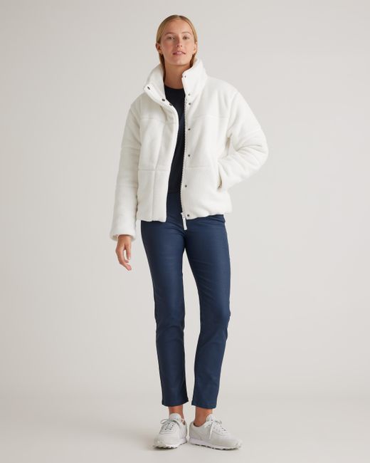 Quince Natural Sherpa Puffer Jacket, 100% Polyester