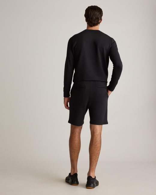Quince Black Supersoft Fleece 7.5 Inch Sweatshort, Lenzing Modal for men