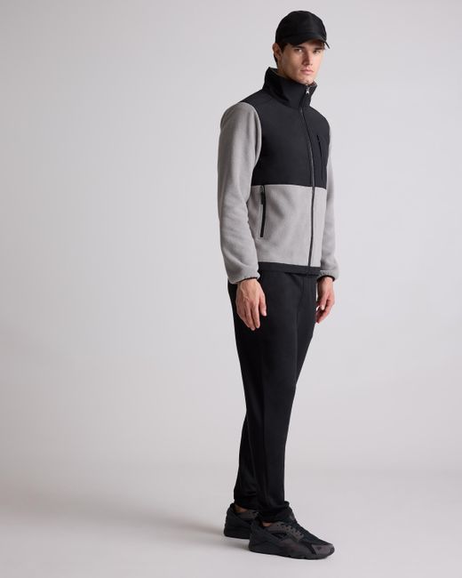 Quince Gray Polar Fleece Full-Zip Jacket, Recycled Polyester for men