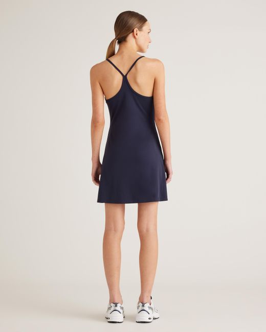 Quince Blue Ultra-Form Active Dress, Nylon/Spandex