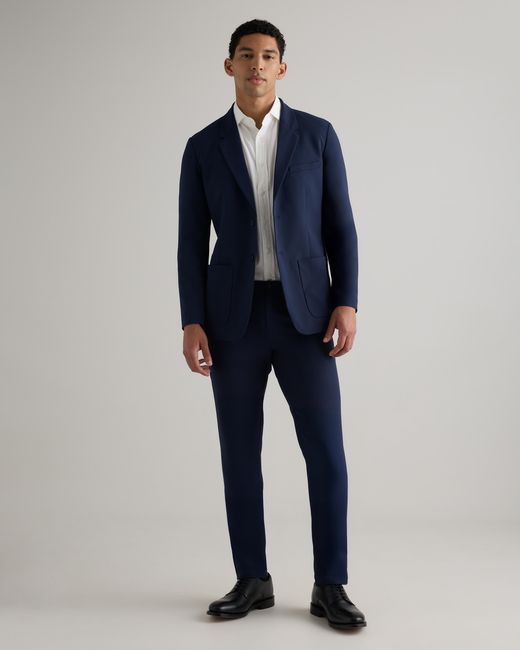 Quince Blue Performance Stretch Technical Blazer, Recycled Polyester for men