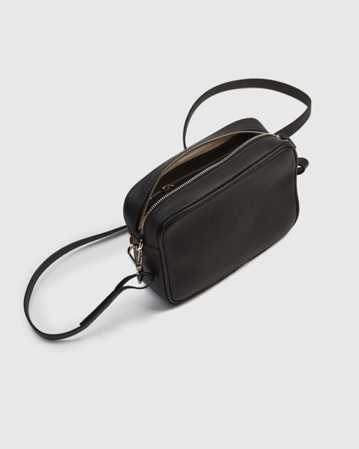 Quince Italian Leather Crossbody Bag in Black Lyst