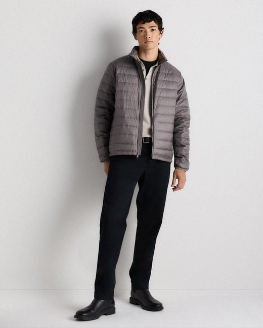 Quince Gray Lightweight Down Packable Puffer Jacket, Recycled Polyester for men