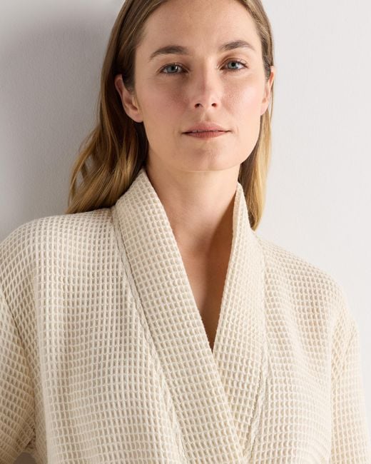 Quince Organic Turkish Waffle Robe, Cotton in Natural | Lyst