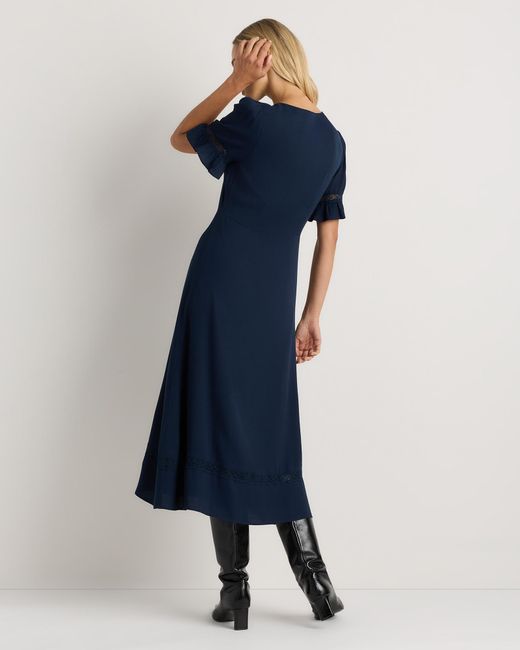 quince midi dresses Washable Stretch Silk Tank Midi Dress in Cordovan Red Hibiscus