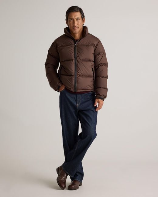 Quince Brown Responsible Down Puffer Jacket, Recycled Polyester for men