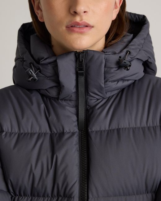 Quince Blue Responsible Down Cinch Waist Puffer Jacket, Recycled Polyester