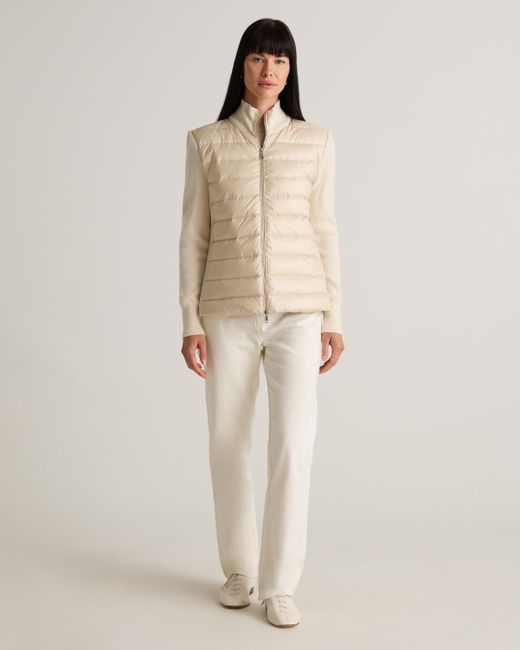 Quince Natural Mixed Media Down And Cashmere Jacket
