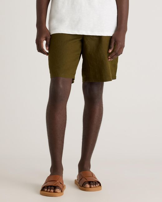 Quince Green 100% European Linen Shorts for men
