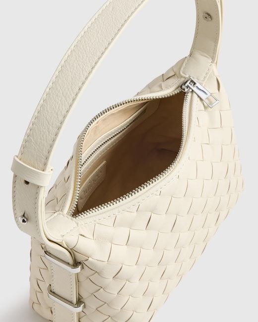 Quince Natural Italian Leather Handwoven Mini Bag