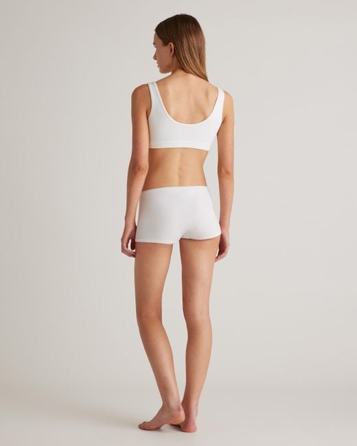Quince Black Boyshort, Organic Cotton