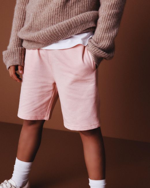 Quince Pink French Terry Short, Organic Cotton