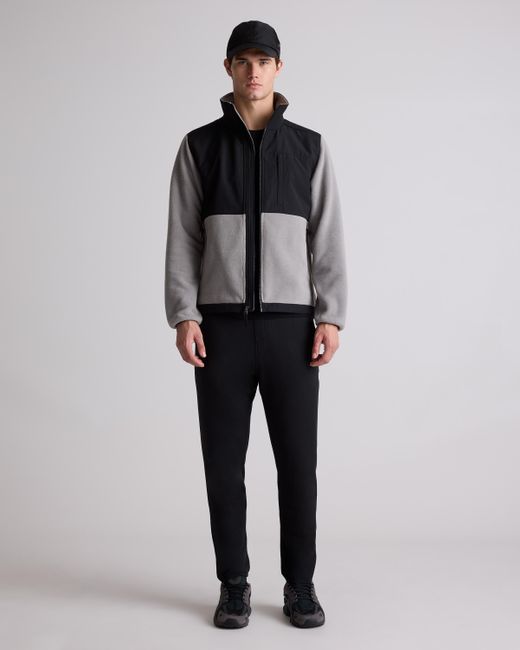 Quince Gray Polar Fleece Full-Zip Jacket, Recycled Polyester for men
