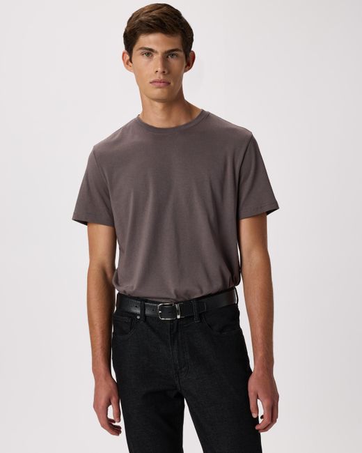 Quince Gray Cotton Modal Crew Neck Tee for men