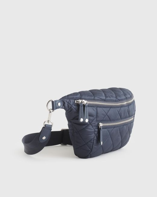 Quince Blue Transit Quilted Sling Bag, Nylon