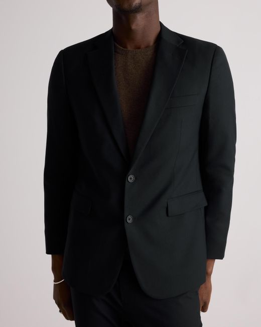 Quince Blue Stretch Wool Blazer for men