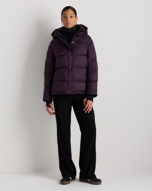 Quince Blue Responsible Down Puffer Jacket, Recycled Polyester