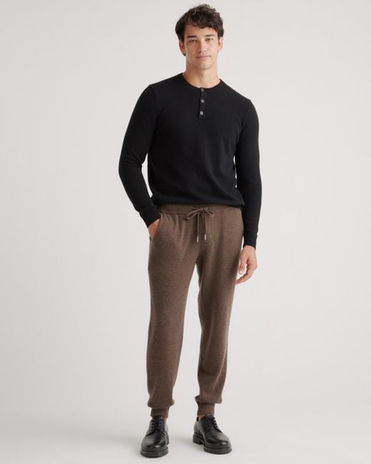 Quince Cashmere Joggers in Brown for Men