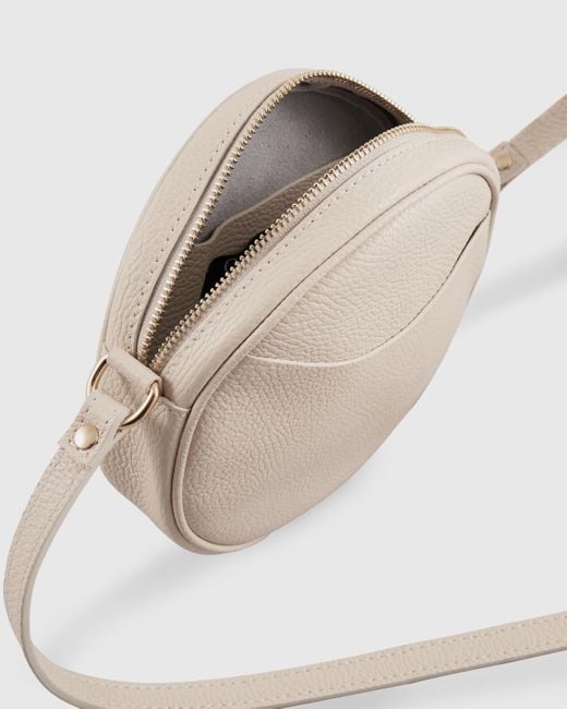 Quince Italian Leather Circle Crossbody Bag in White Lyst