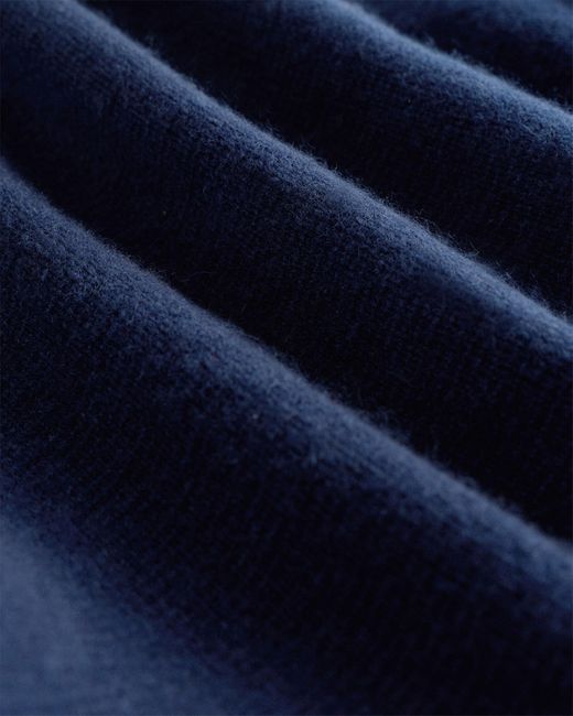 Quince Blue Mongolian Cashmere Structured Cardigan