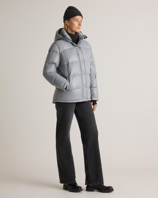 Quince Gray Responsible Down Puffer Jacket, Recycled Polyester