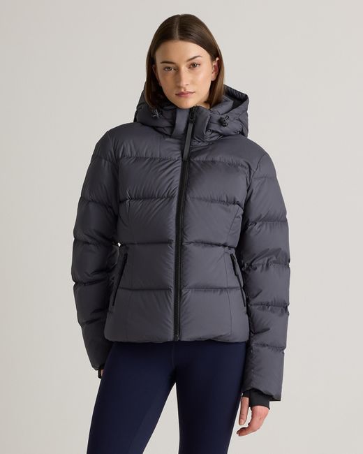Quince Blue Responsible Down Cinch Waist Puffer Jacket, Recycled Polyester