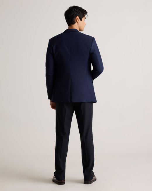 Quince Blue Stretch Wool Blazer for men