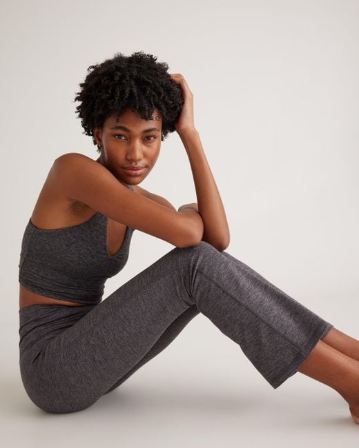 Quince Multicolor Ultra-Soft Cropped Bootcut Pant, Polyester