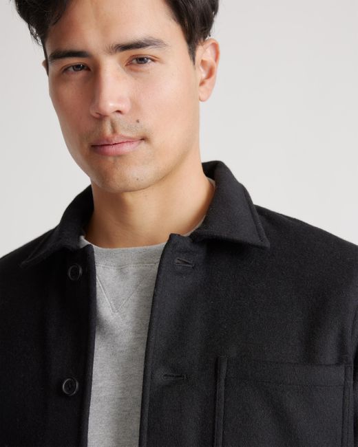 Quince Italian Wool Chore Jacket in Black for Men Lyst