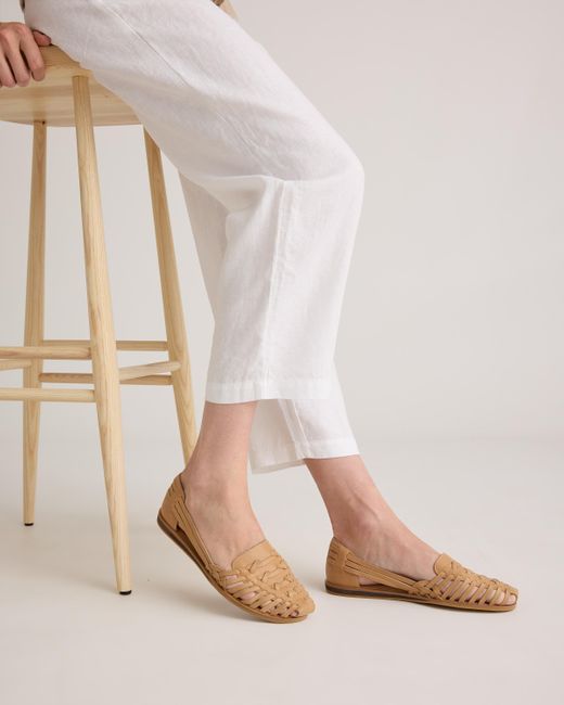 Quince Multicolor Huarache Flat, Leather