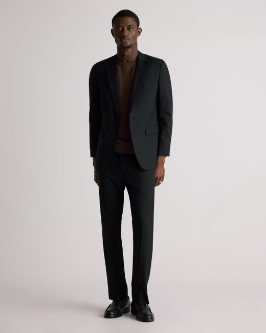 Quince Blue Stretch Wool Blazer for men