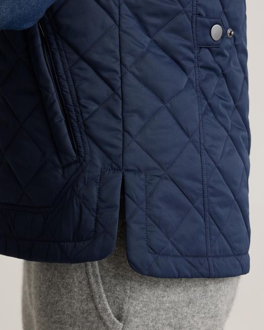 Quince Blue Featherless Quilted Vest, Nylon for men