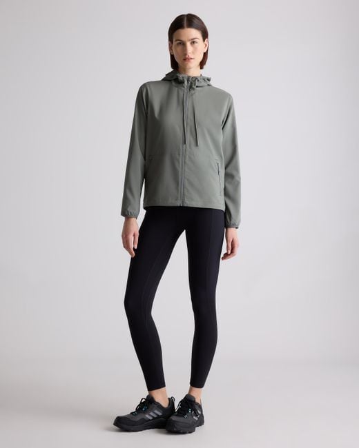 Quince Gray Micro Ripstop Packable Hike Jacket, Polyester