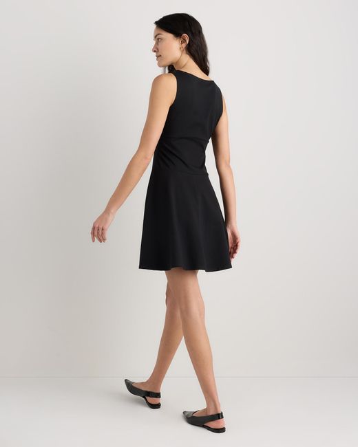 victoria beckham drop waist dress Ramy Brook Olana Stretch Cotton V-neck Mini Dress in Fiesta Pink