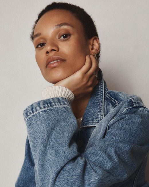 Quince Blue Denim Chore Jacket, Organic Cotton