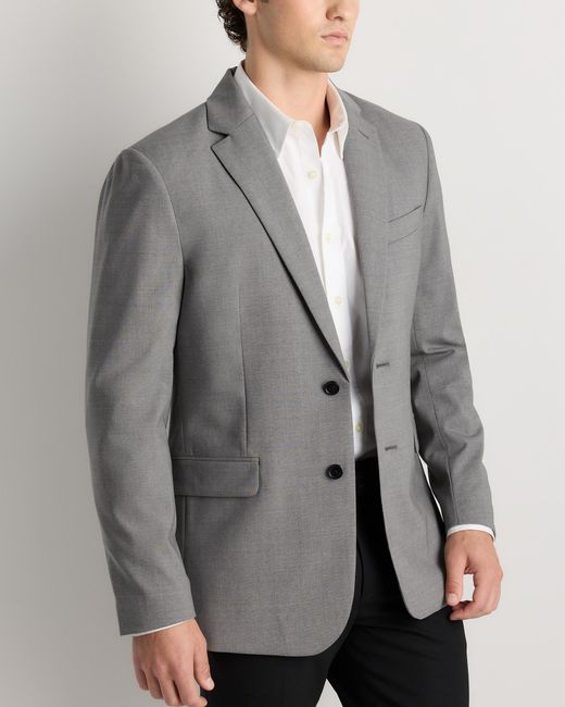Quince Gray Stretch Wool Blazer for men