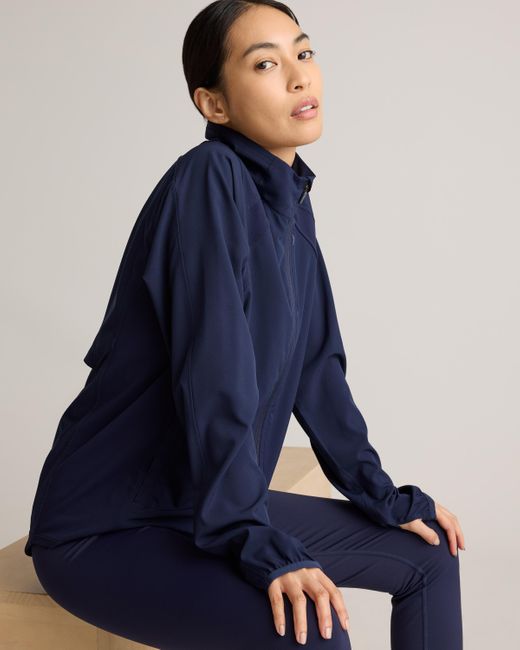 Quince Blue Race Day Full-Zip Jacket, Recycled Polyester