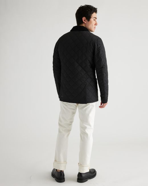 Quince Black Featherless Quilted Jacket, Nylon for men