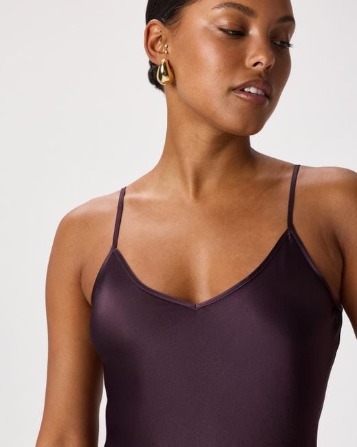 purple mini slip dress Mini Slip