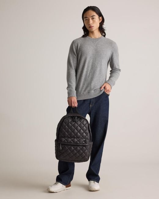 Quince Gray Transit Quilted Commuter Backpack, Nylon